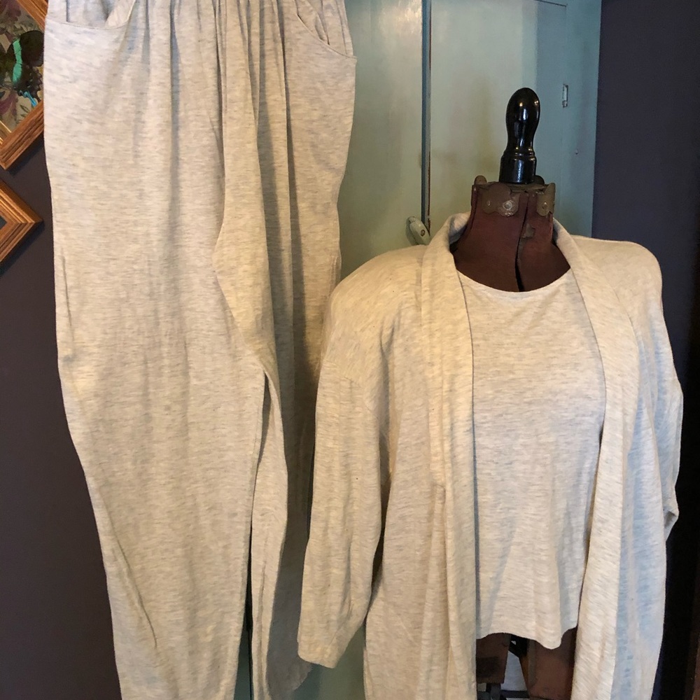 Semi vintage casual wear. 70’s 3 piece knit outfit